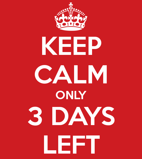 3 days to get your tax return in…..